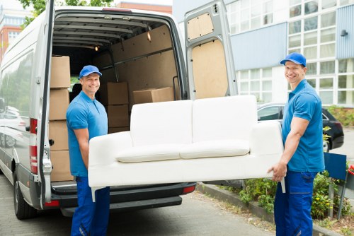Packing boxes and protective materials for a move in Roehampton