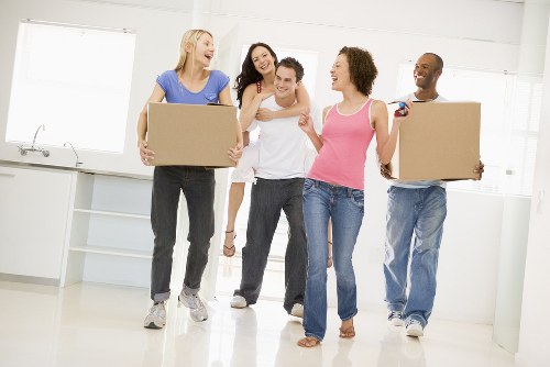 Removal van loaded for a move in Roehampton