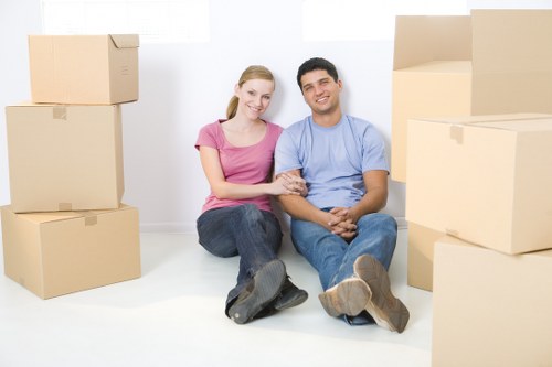 House removal team handling a home move in Roehampton