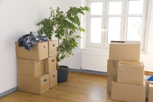 Furniture dismantling and transport during Roehampton office removals