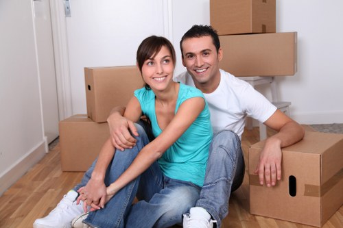 Packing boxes and moving supplies for a Roehampton home move