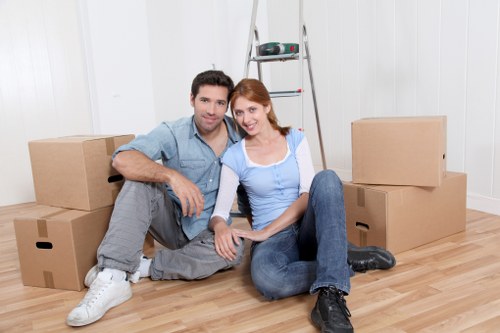 Careful handling of office equipment during a Roehampton move