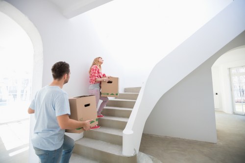 Careful furniture transport by house removalists in Roehampton on moving day