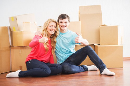 Local team collecting bulky household furniture in Roehampton