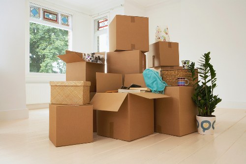 Moving van ready for house removals in Roehampton