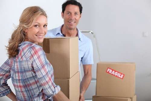 Moving team handling a residential relocation in Roehampton