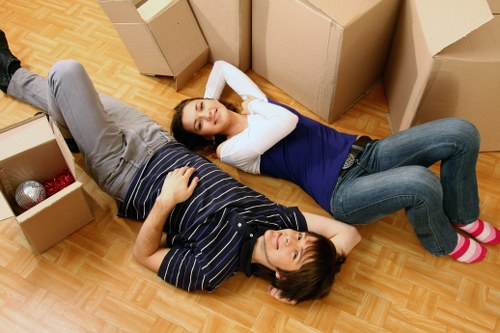 Supervisor reviewing safe moving procedures