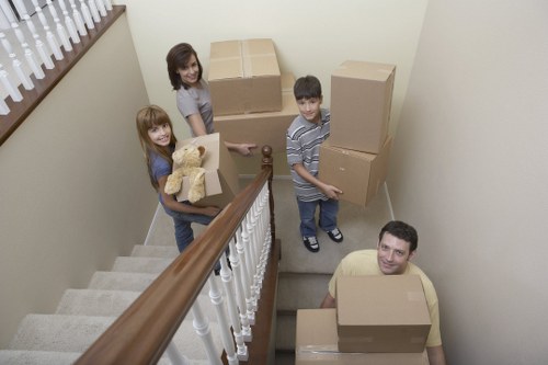 Professional packing materials arranged for Roehampton house move